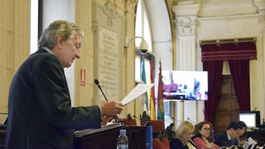 Fulgencio Alcaraz durante su intervención ayer en la comisión de Art Natura.