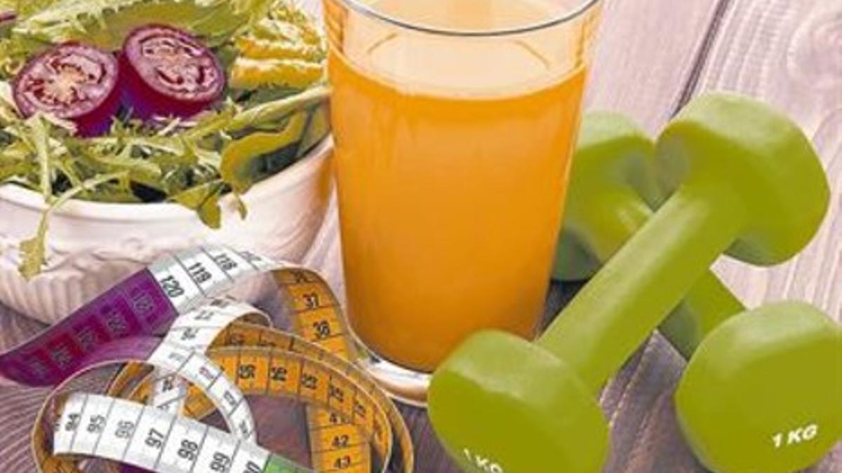 HÁBITOS SALUDABLES. Frutas, verduras y ejercicio para recuperarse de los excesos navideños.