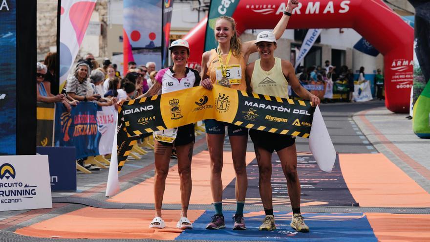 Miguel Heras y Silvia Nordskar se coronan en la Maratón del Meridiano Naviera Armas