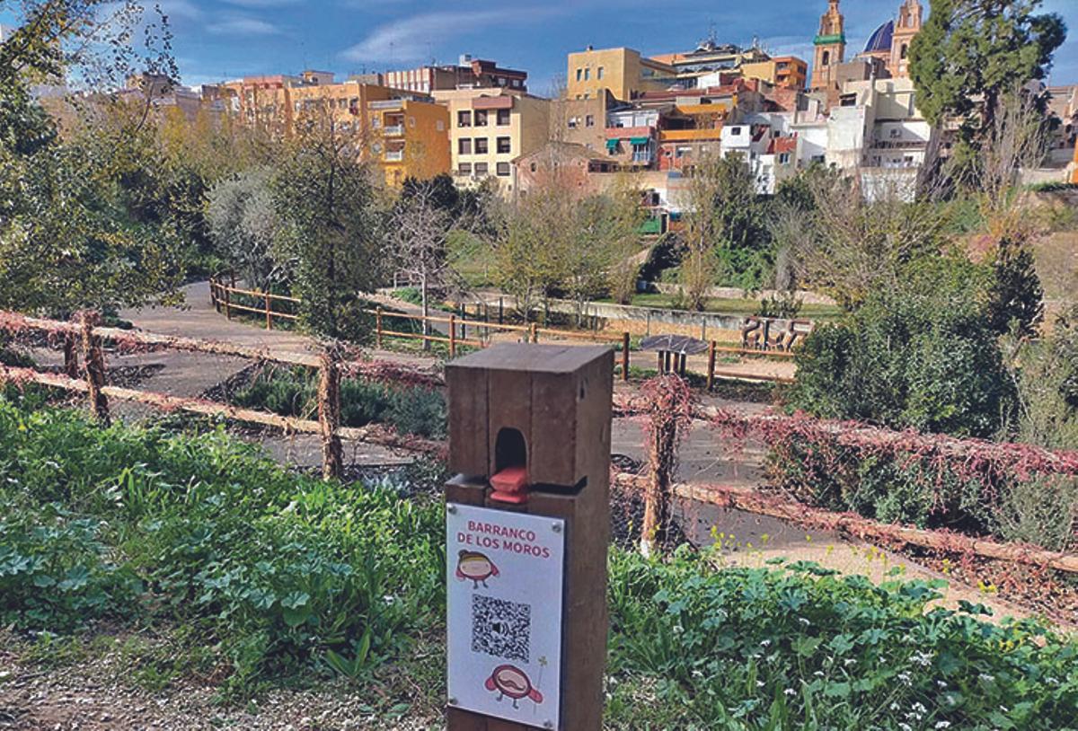 Vista del Barranco de los Moros en Riba-roja.