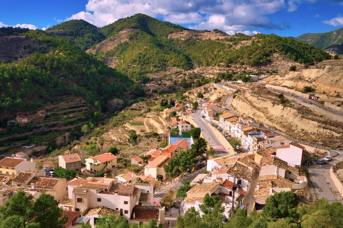 Vista de Sella, desde la Ermita.