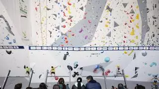 Cáceres late al ritmo del bloque y la velocidad en la Copa de España de Escalada