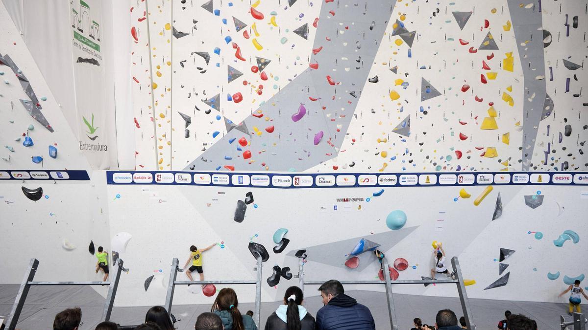 ESCALADA COPA DE ESPAÑA | Cáceres late al ritmo del bloque y la velocidad en la Copa de España de Escalada