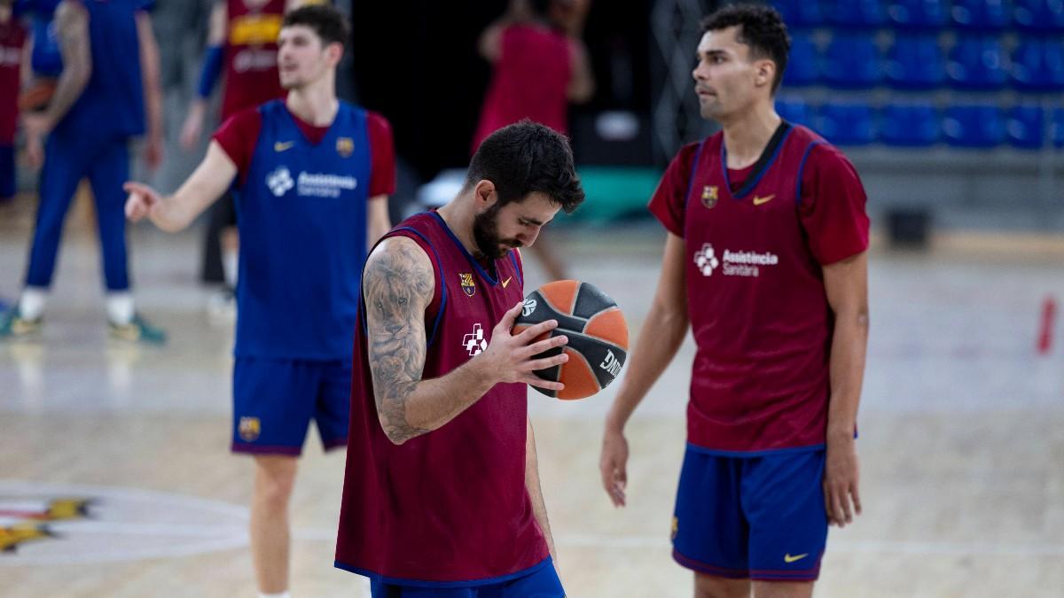 Ricky Rubio volvió a disfrutar con una pelota de baloncesto en sus manos