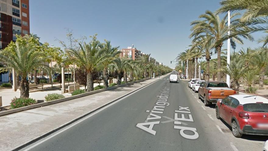 Imagen de la Avenida de la Universidad de Elche.