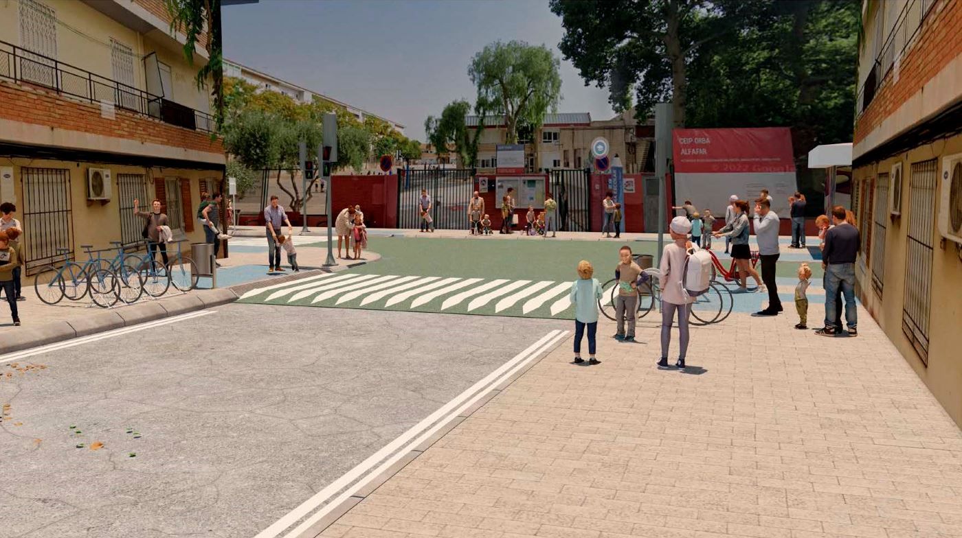 Proyecto de pacificación del tráfico en el entorno de tres colegios de Alaquàs