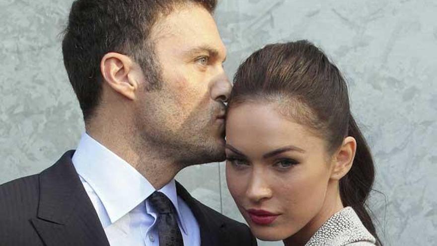 Megan Fox, junto a Brian Austin Green.