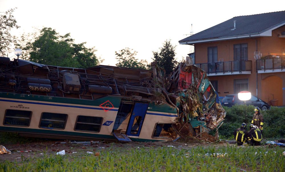 Dos muertos en un accidente de tren en Italia