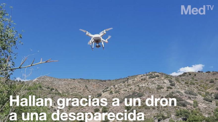 Hallan gracias a un dron a una desaparecida en la Vall d'Uixó