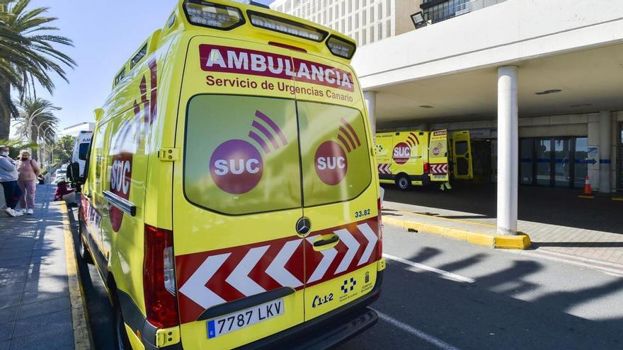 Herido un motorista al chocar contra un coche en Santa Cruz de Tenerife