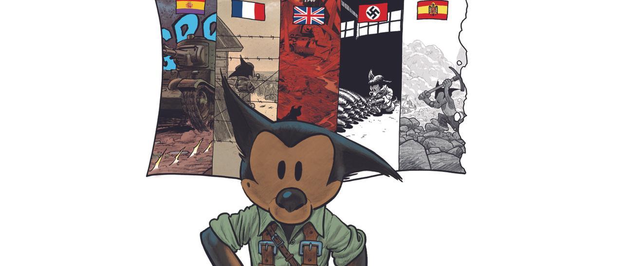 ‘Las cinco banderas’ es el título del cómic, una historieta en la que los animales, el humor y el horror serán protagonistas.