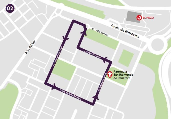 Mapa Cristo del Pozo y Dolores