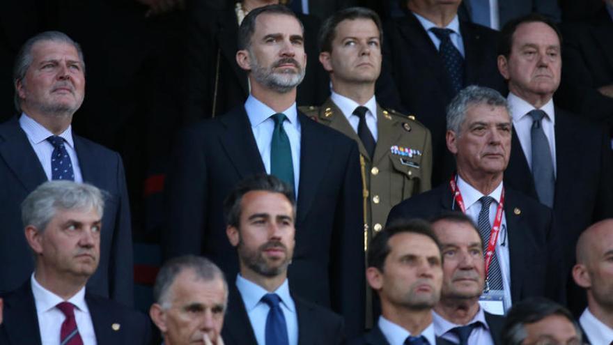 El rei Felip a la Llotja del Vicente Calderón