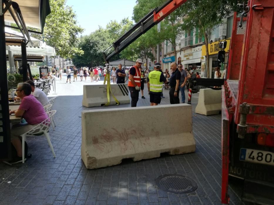 Medidas de seguridad en Palma tras los atentados en Barcelona