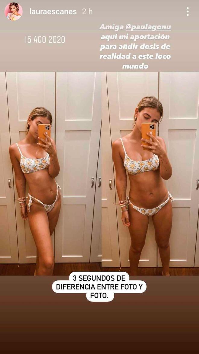 Laura Escanes posando en bikini para Instagram