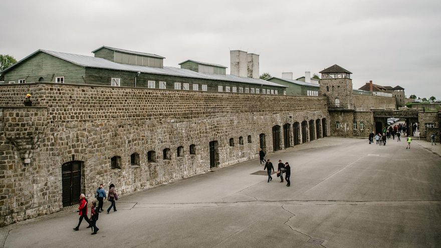 Vista general del campo de exterminio nazi en Mauthausen (Austria).