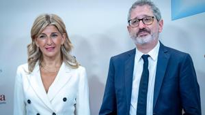 Yolanda Díaz y Carlos Martín Urriza.