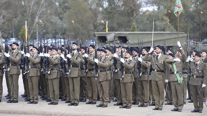 Militares de la Brigada X en los actos del día de la patrona de Infantería.