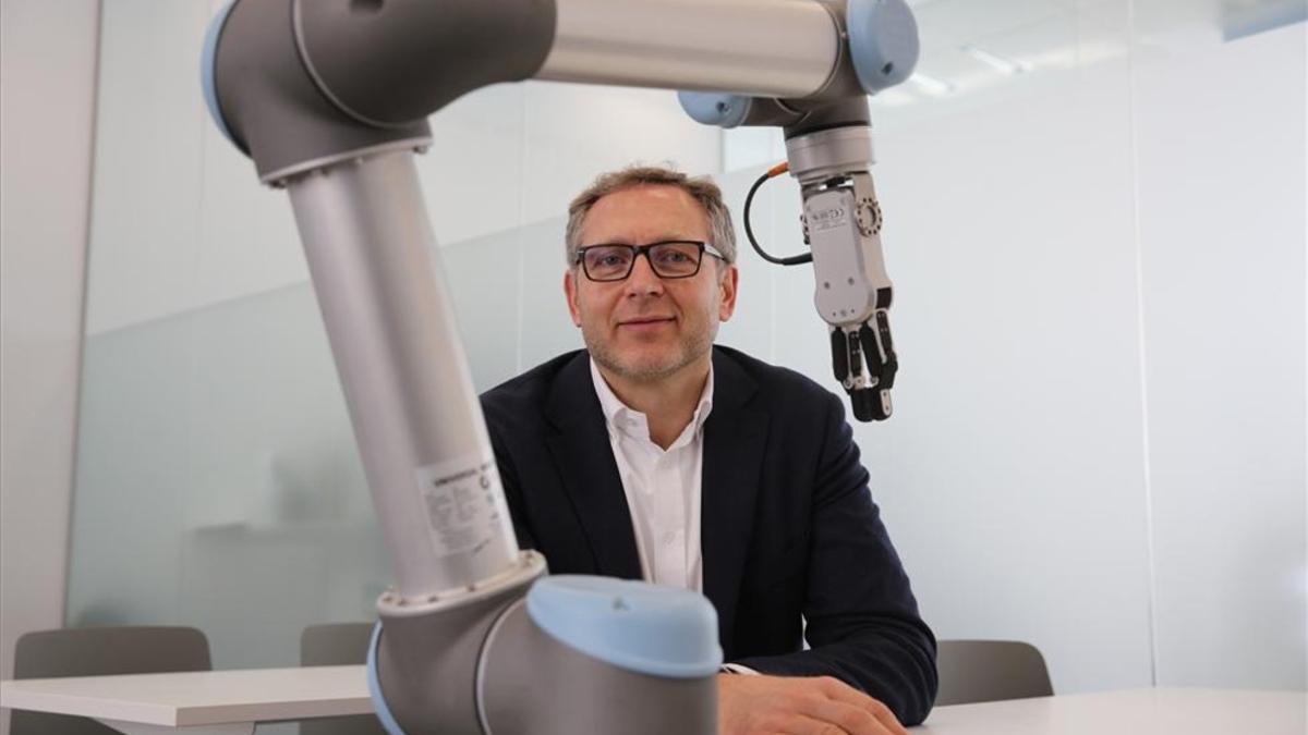 Jürgen von Hollen, consejero delegado de Universal Robots, en Barcelona.