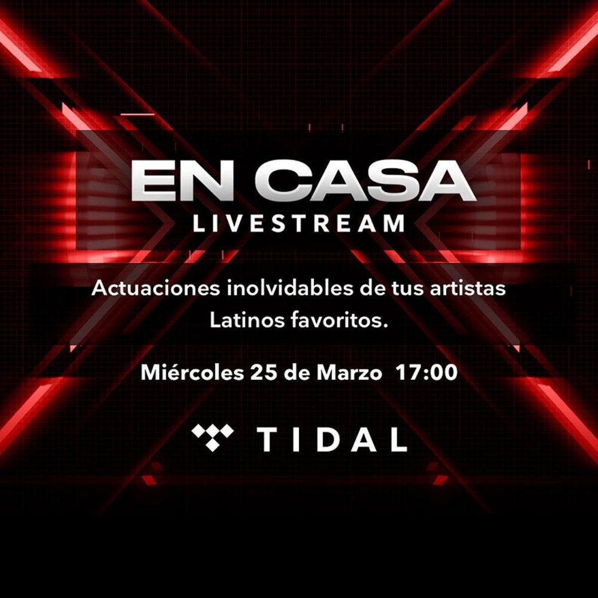 Música en vivo con 'At home with TIDAL'