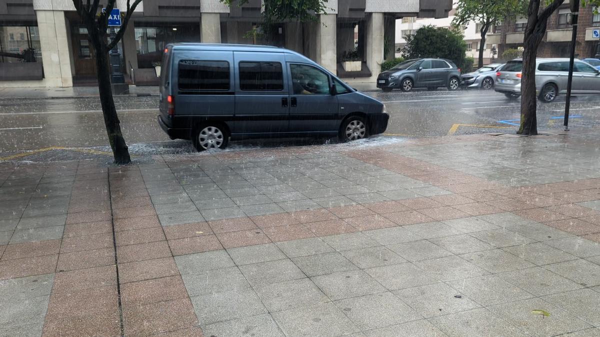 Lluvia en Oviedo