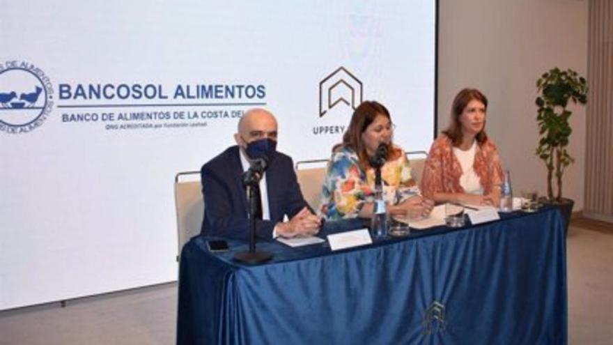 El presidente de Bancosol, Diego Vázquez, en la presentación de un informe del colectivo.  | L.O.