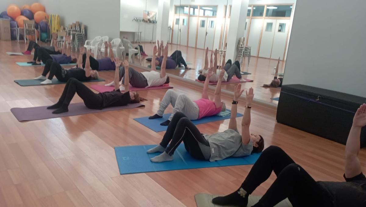 Ejercicios de pilates.