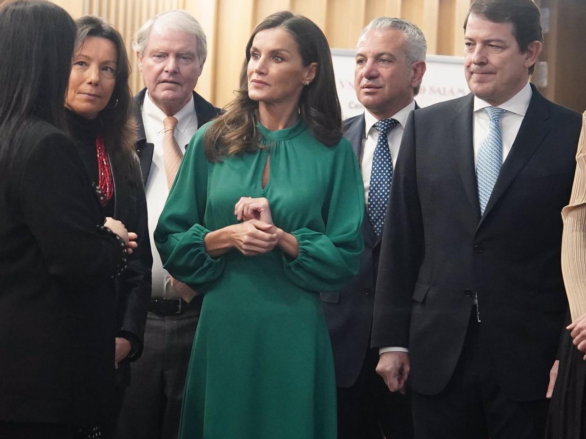 La Reina Letizia, este martes en Salamanca.