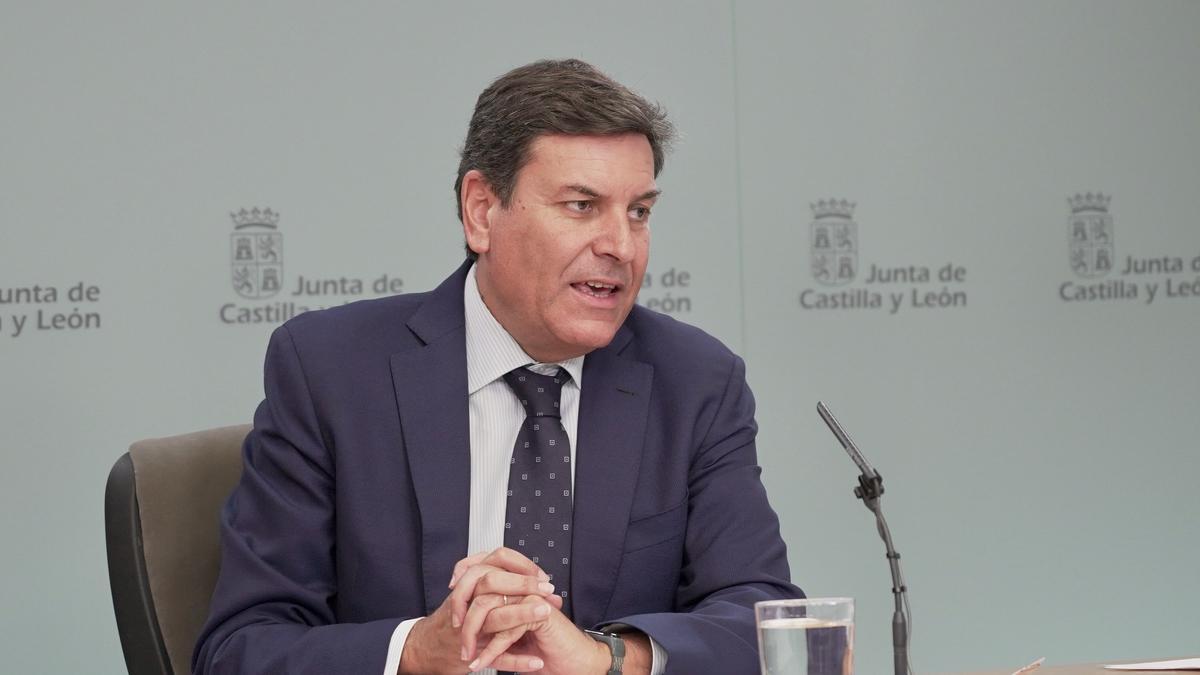 El consejero de Economía y Hacienda y portavoz de la Junta de Castilla y León, Carlos Fernández Carriedo.