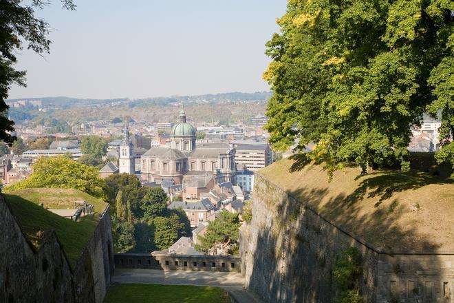 Vista de Namur desde la ciudadela
