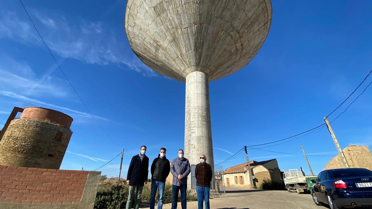 Visita al depósito de agua de Villalpando.