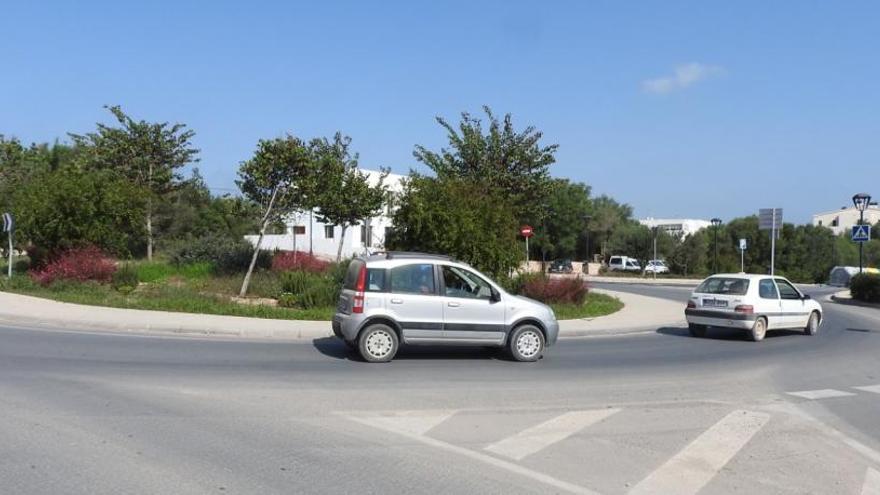 Rotonda de Sant Francesc donde ha tenido lugar el accidente mortal.