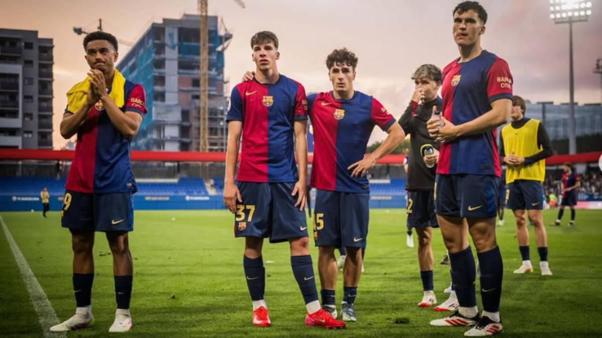 Jan Virgili y Jofre Torrents, juntos el día del descenso del filial