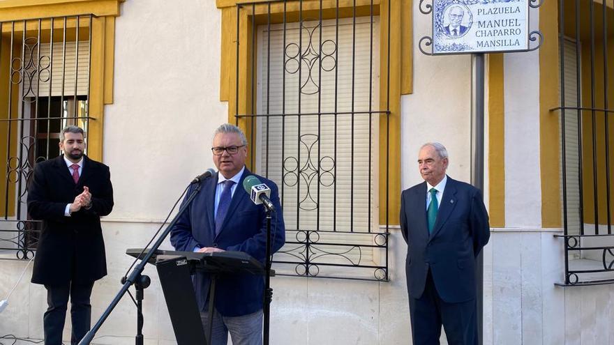 El pontanés Manuel Chaparro da nombre a una plaza del municipio