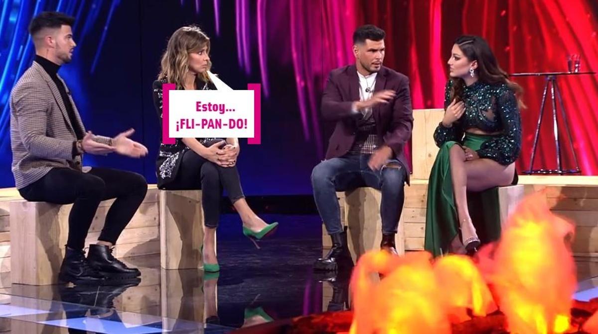 'La isla de las tentaciones': Tania y Alejandro se enfrentan al presente y Sandra Barneda... ¡Explota!