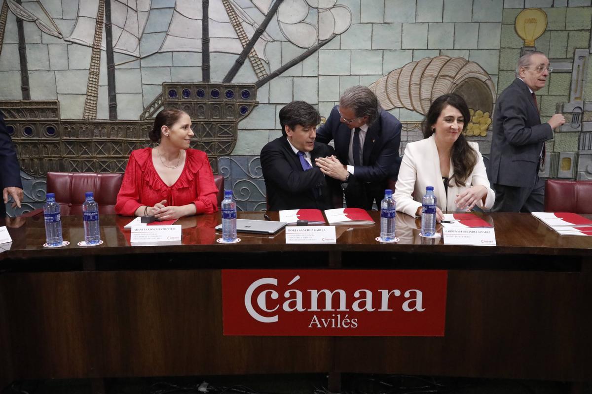 En imágenes: así fue el pleno de reelección de Daniel González en la Cámara de Comercio de Avilés En imágenes: así fue el pleno de reelección de Daniel González en la Cámara de Comercio de Avilés