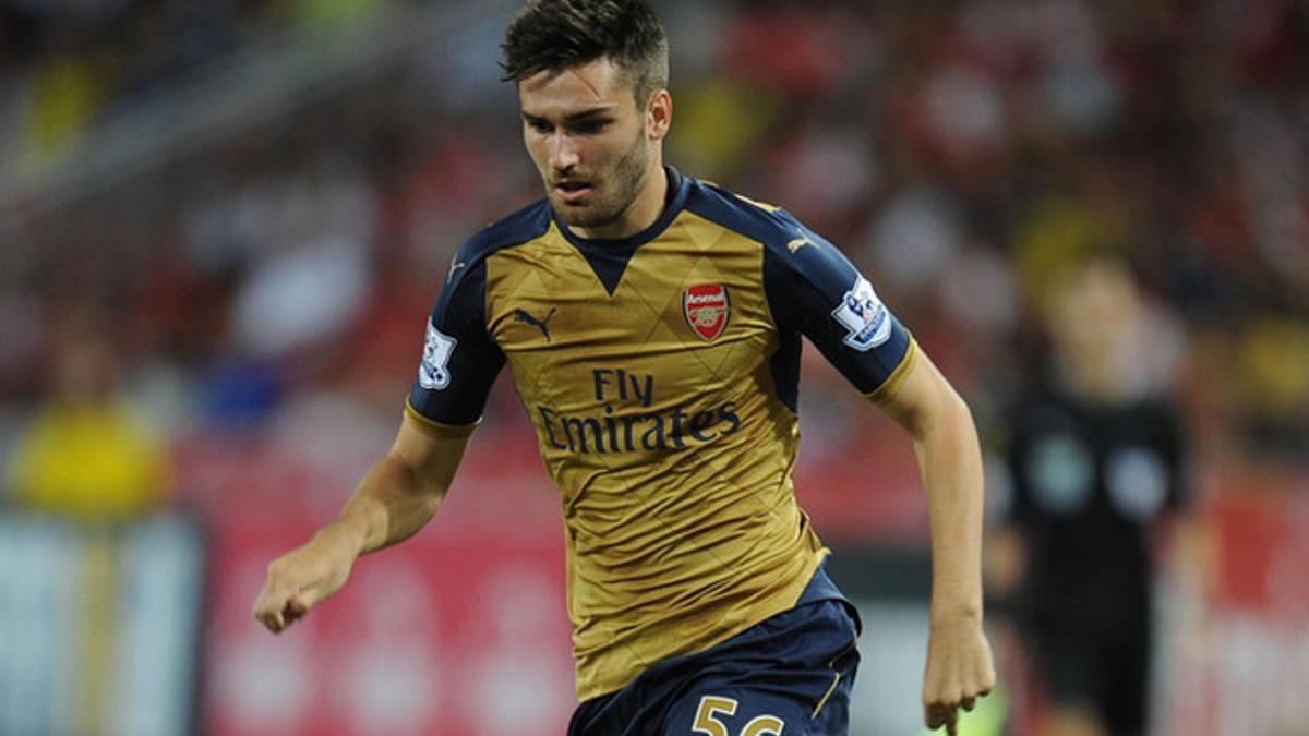 Toral, durante la pretemporada con el Arsenal