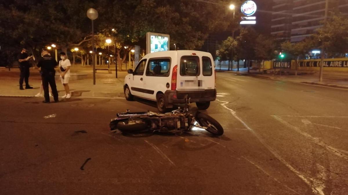 Alicante registra seis accidentes de tráfico esta madrugada