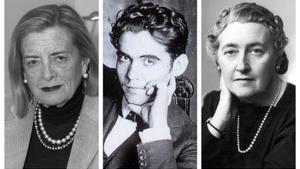 De izquierda a derecha, Josefina Aldecoa, Federico García Lorca y Agatha Christie.