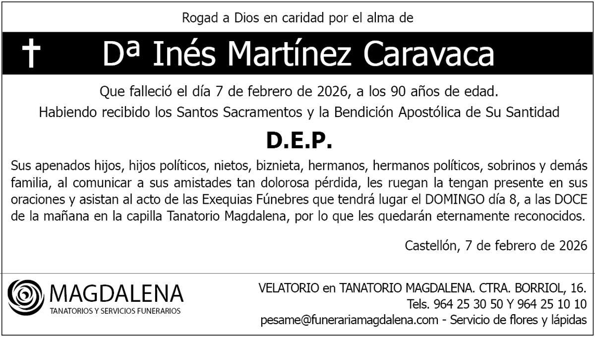 Dª Inés Martínez Caravaca