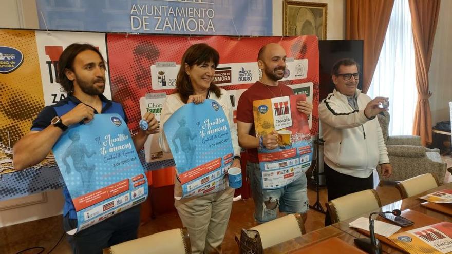 Triatlón Duero presenta su sexto Ciudad de Zamora pensando en una cita internacional con la presencia de Marisol Casado, presidenta de la FIT