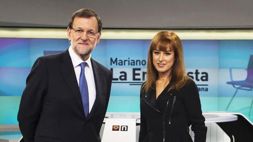 Gloria Lomana con Mariano Rajoy.