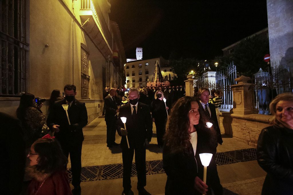 Semana Santa de Lorca 2022: Virgen de la Soledad del Paso Negro, iglesia y procesión