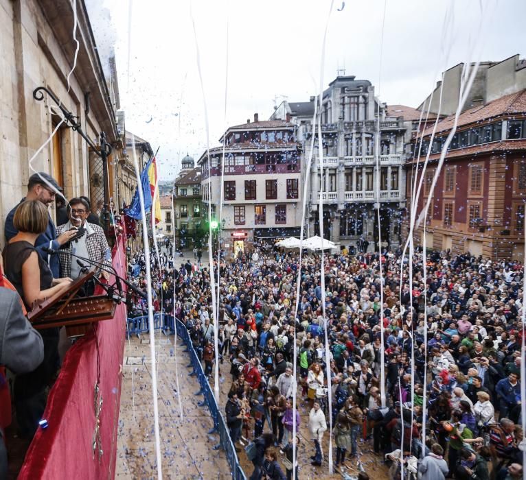 Pregón y chupinazo de las fiestas de San Mateo de Oviedo