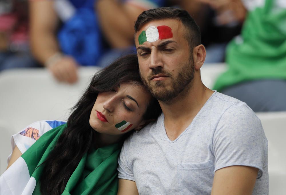 Afición Italia vs España Eurocopa 2016