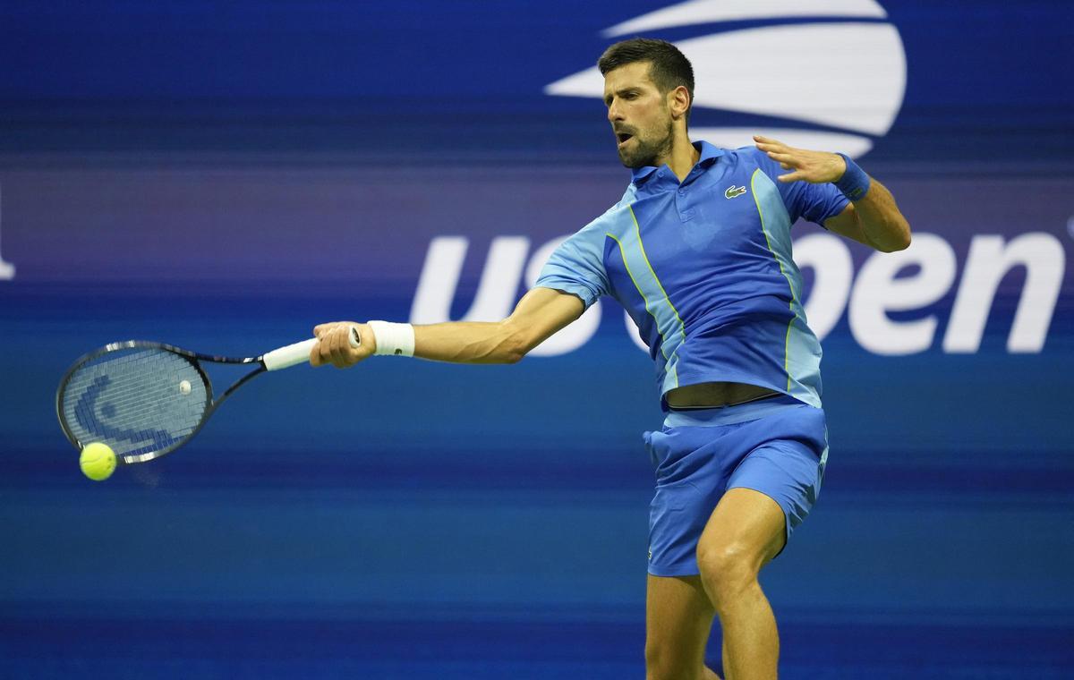El tenista serbio Novak Djokovic durante la disputa del US Open.