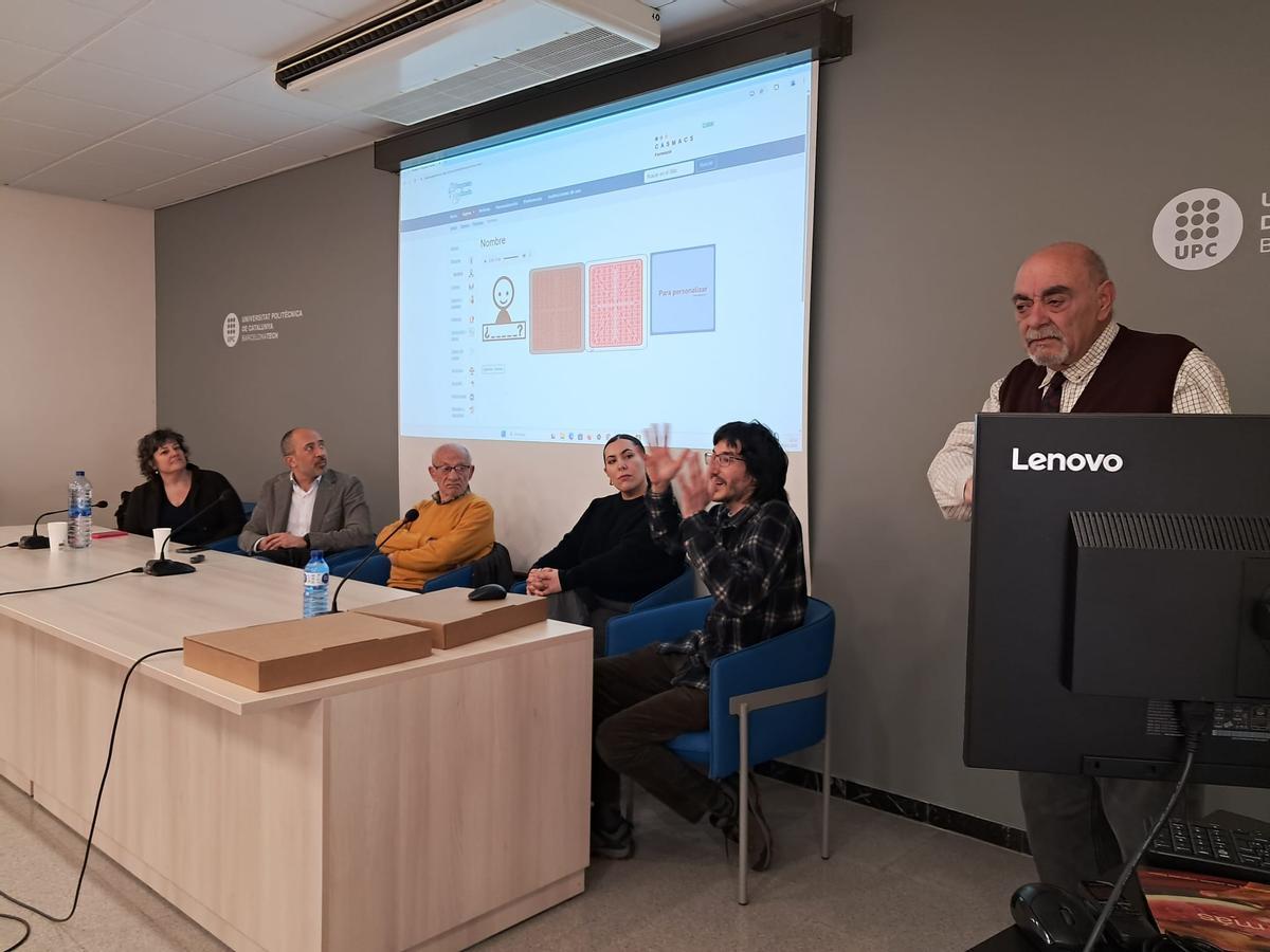 Un moment de la presentació de la plataforma, batejada com Projecte Clàudia