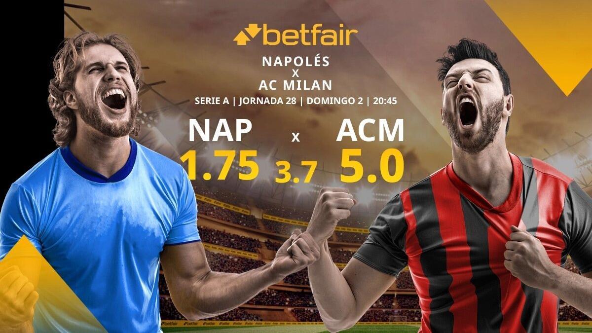 SSC Napoli vs. AC Milan: alineaciones, horario, TV, estadísticas y pronósticos