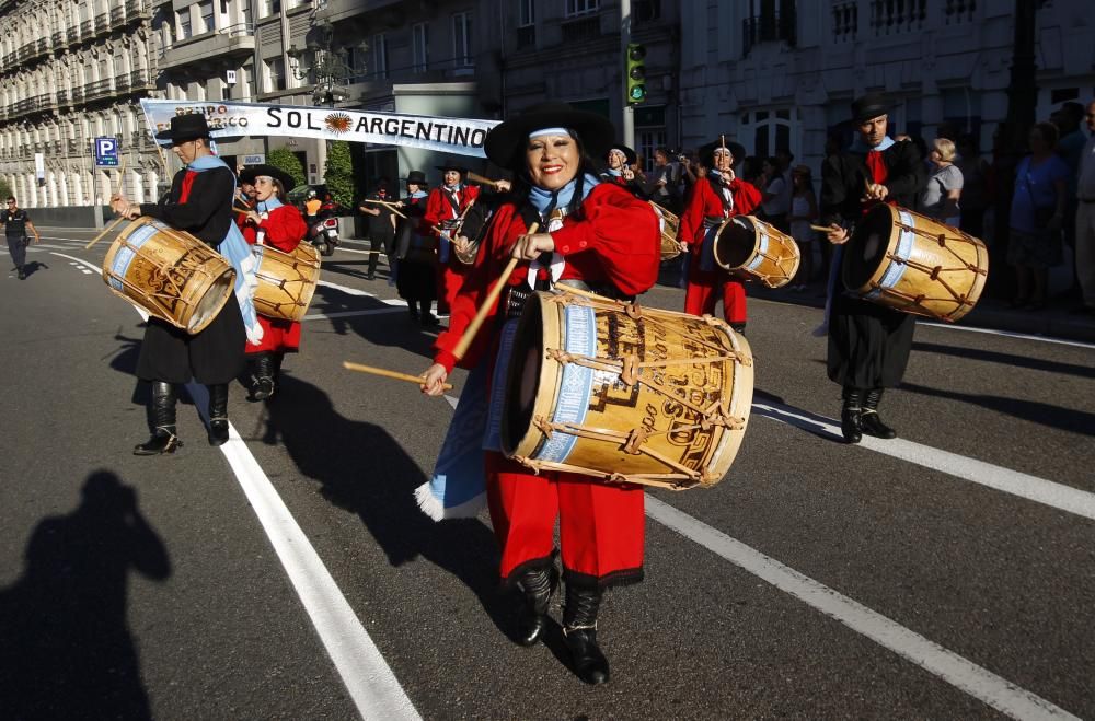 Vigo vibró con la presencia de los grupos folclóricos de Argentina, Colombia, Serbia y también españoles