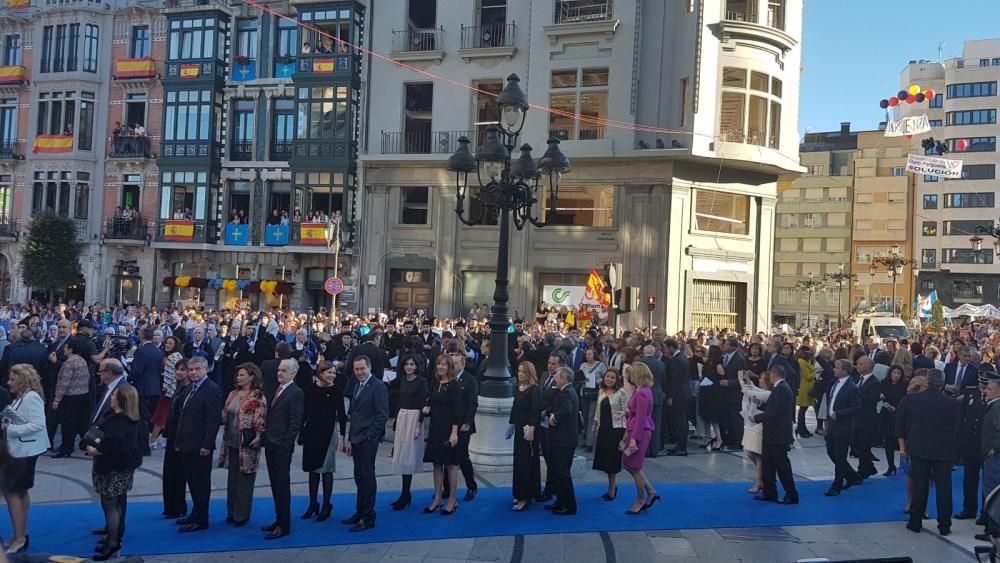 Alfombra azul de los premios "Princesa de Asturias" 2017